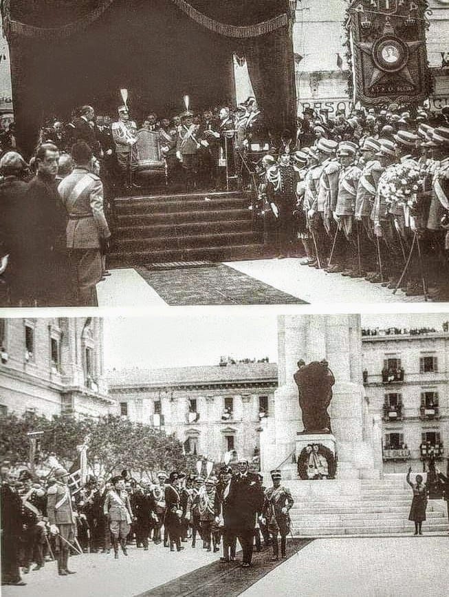 4 novembre 1930 Re Vittorio Emanuele III a Taranto per inaugurare il monumento ai Caduti.